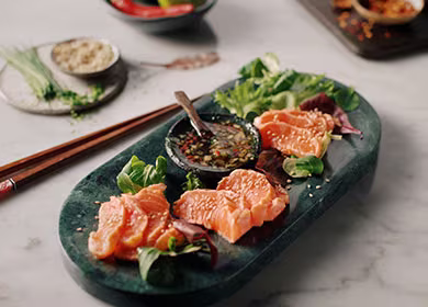 Tataki de Salmón Noruego fresco
